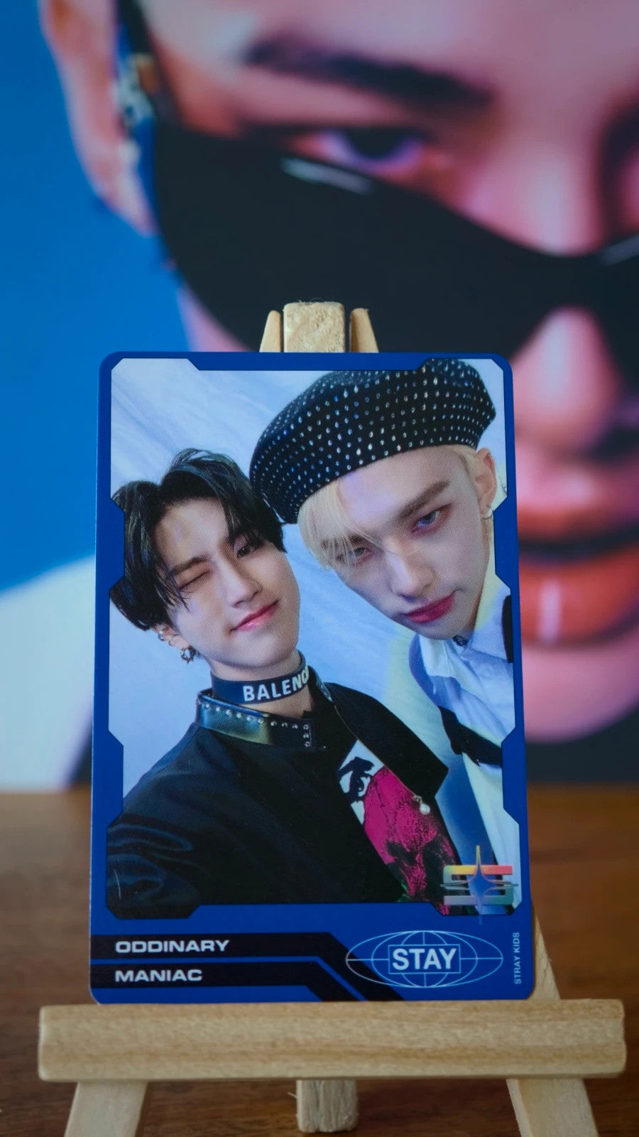 Stray Kids Hyunjin & Han ODDINARY Unit Photocard (Blue Back, Album POB) — front