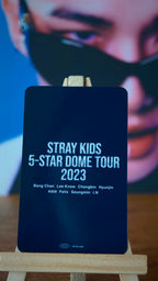Stray Kids Hyunjin 5-STAR Dome Tour 2023 Photocard (Venue Benefit, Osaka, 10 September 2023) — reverse