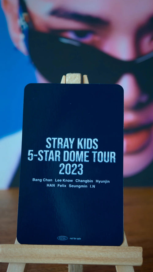 Stray Kids Hyunjin 5-STAR Dome Tour 2023 Photocard (Venue Benefit, Osaka, 10 September 2023) — reverse
