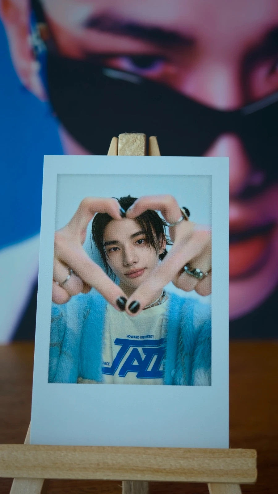 Stray Kids Hyunjin SKZ 5'CLOCK Polaroid-style Photocard (Tincase Polaroid) — front