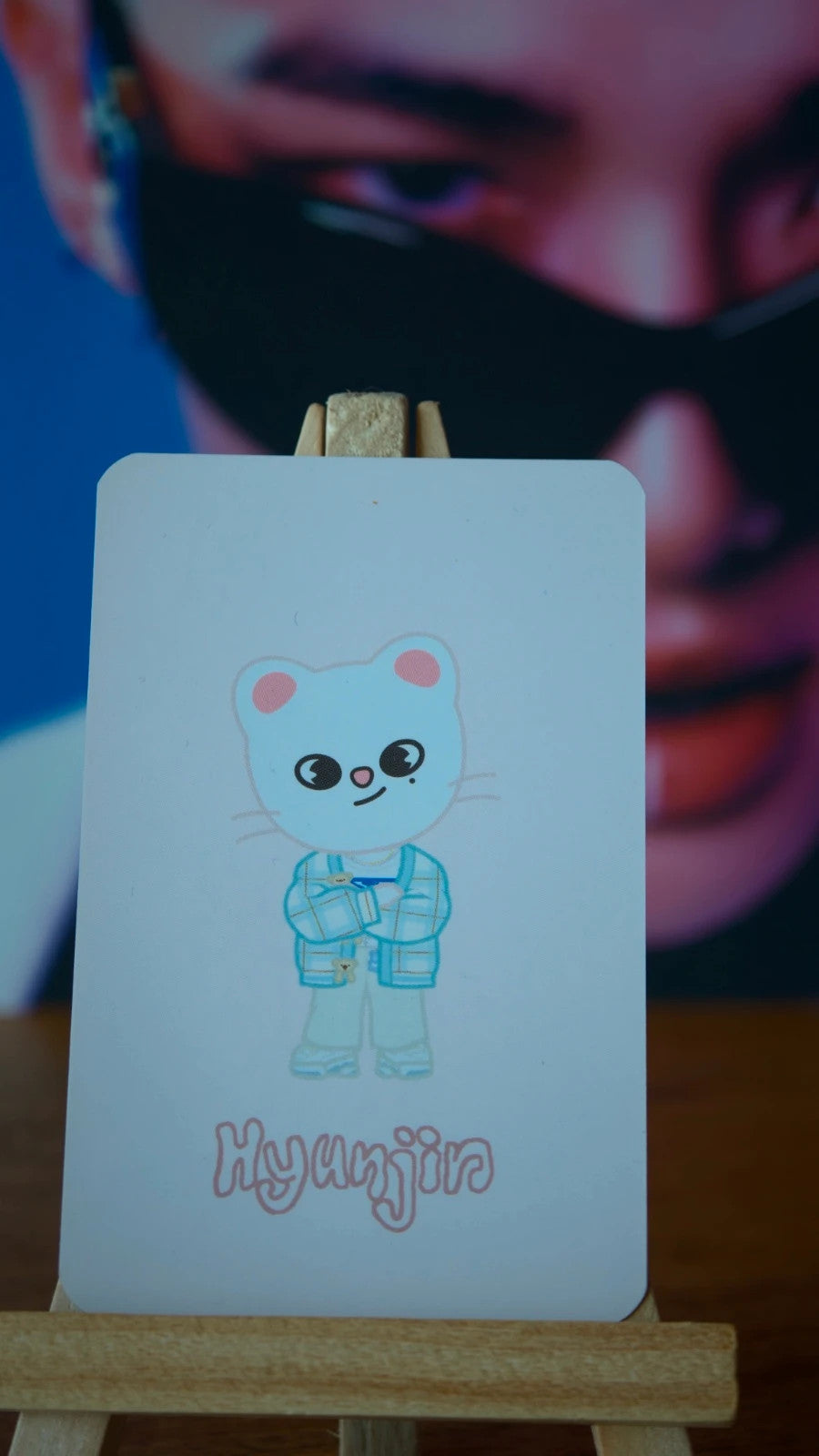 Stray Kids Hyunjin SKZ 5'CLOCK Photocard (Acrylic Stand Inclusion) — reverse