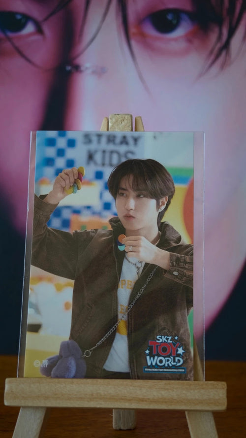 Stray Kids Han SKZ TOY WORLD Photo Sticker (Online Lottery, A Design) — printed photo side