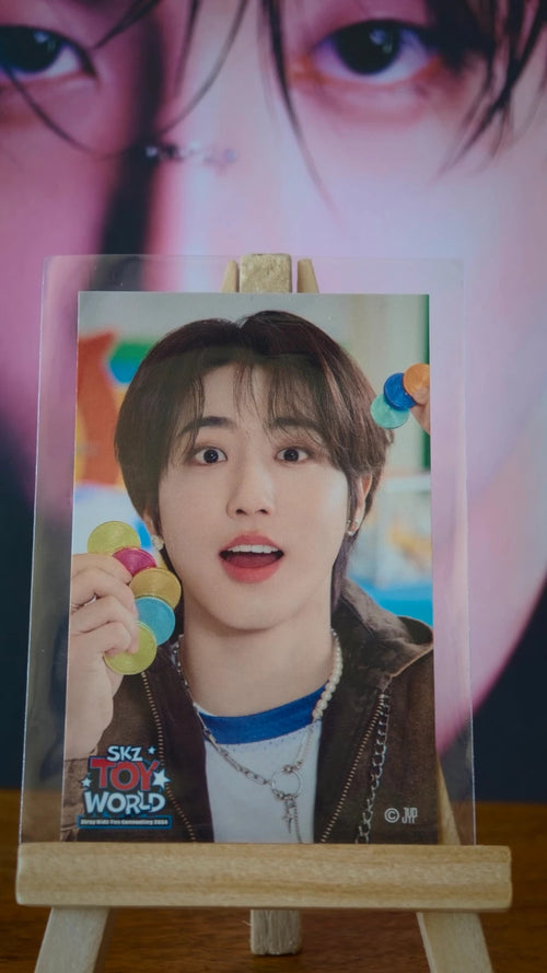 Stray Kids Han SKZ TOY WORLD Photo Sticker (Venue Lottery, A Design) — printed photo side