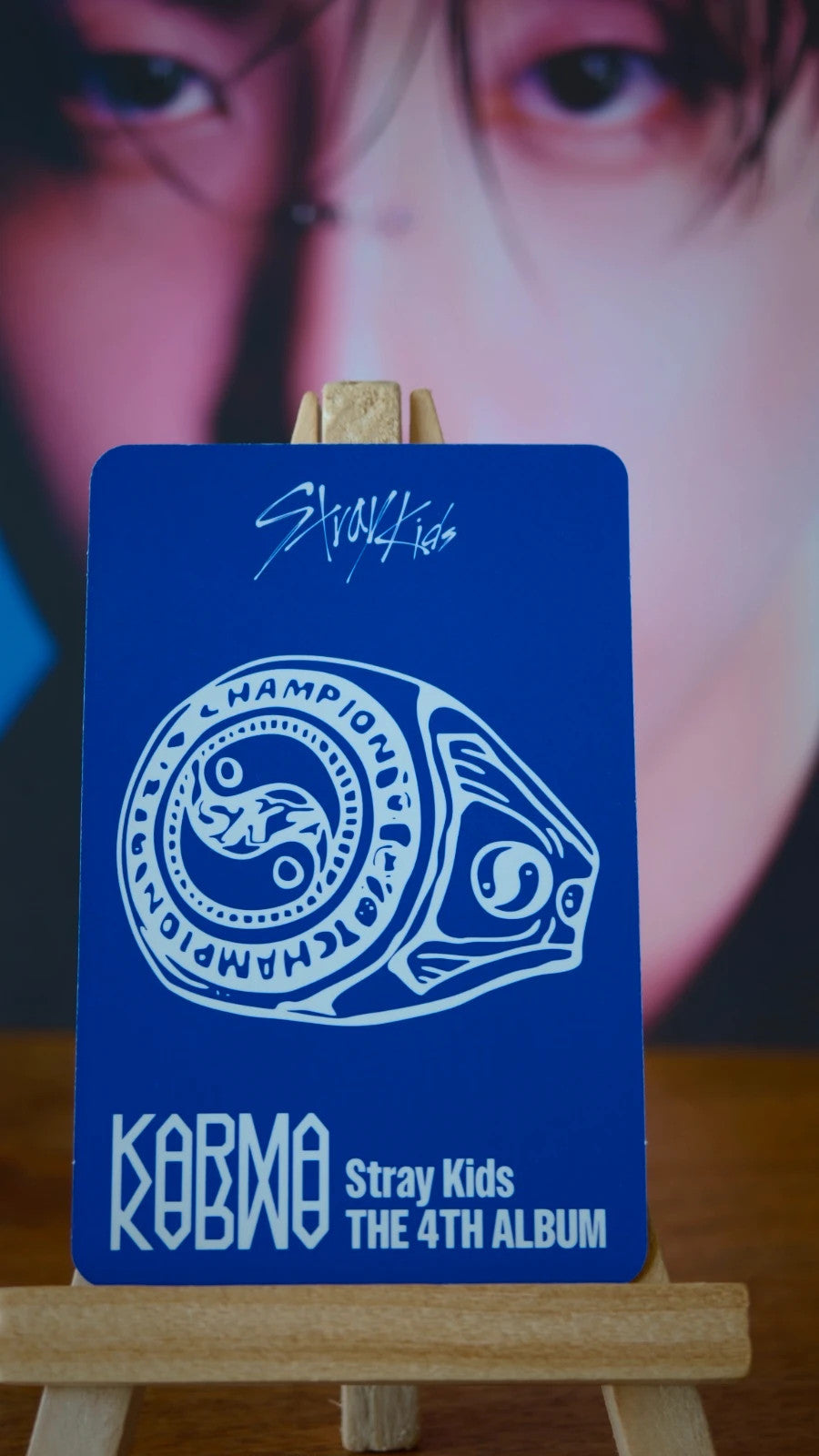 Stray Kids Han KARMA Photocard (Accordion POB) — reverse