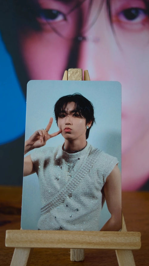 Stray Kids Han GIANT Photocard, front of photocard