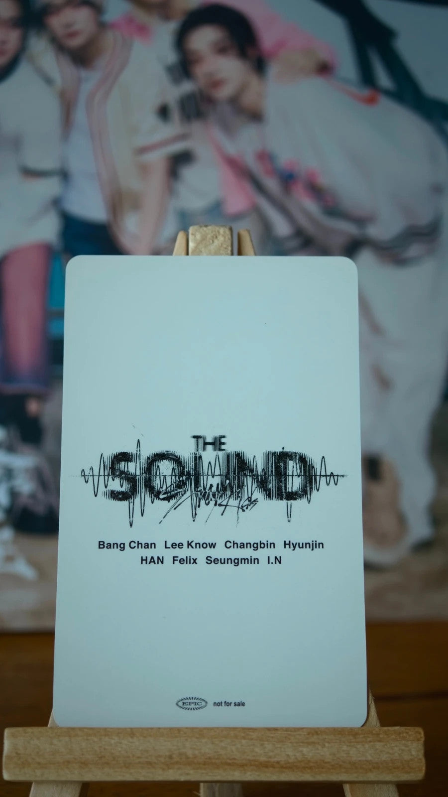 Stray Kids Lee Know & Felix THE SOUND Unit Photocard (Fanclub POB) — reverse