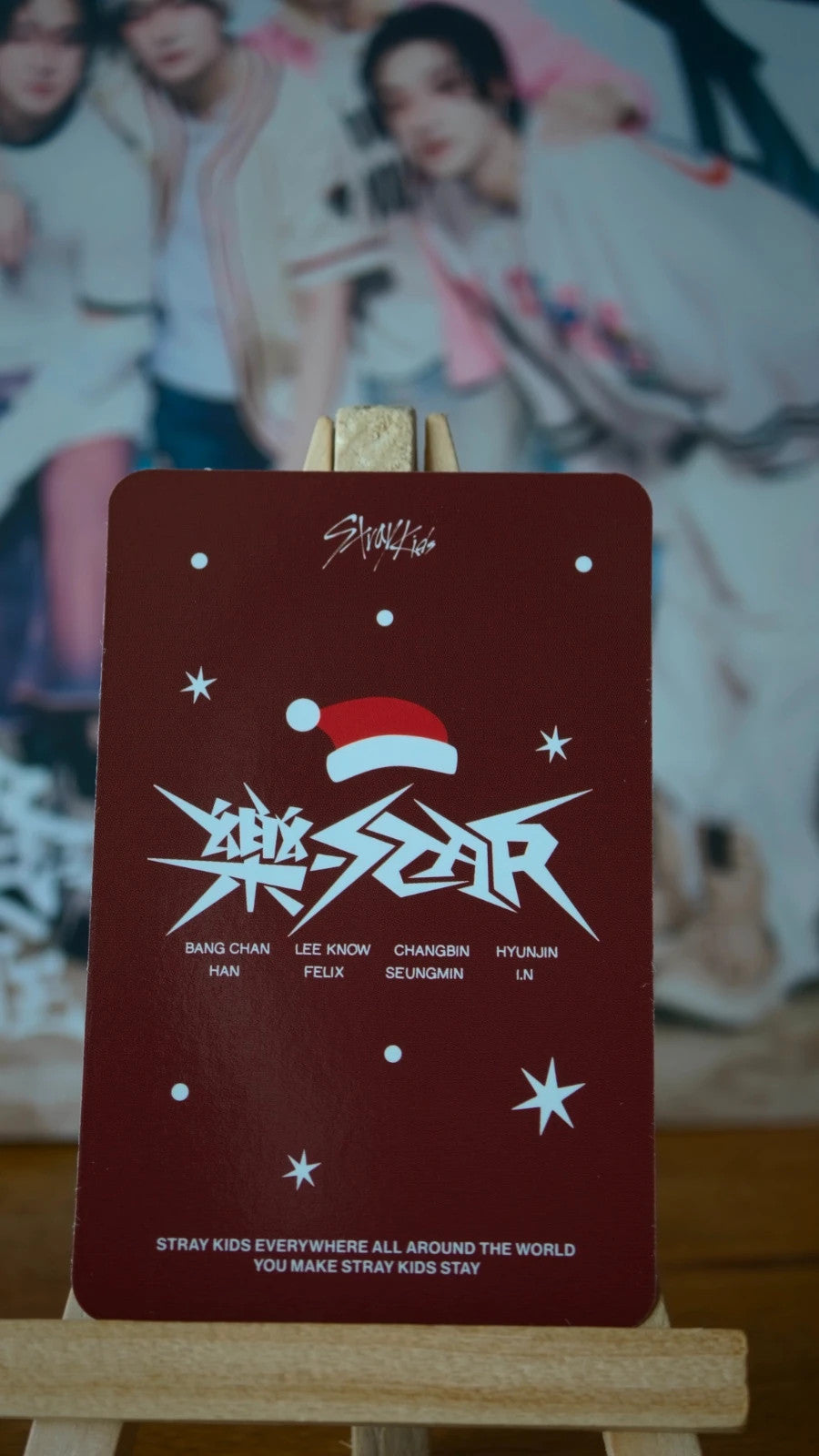 Stray Kids Felix ROCK-STAR Photocard (Soundwave Lucky Draw Round 5) — reverse