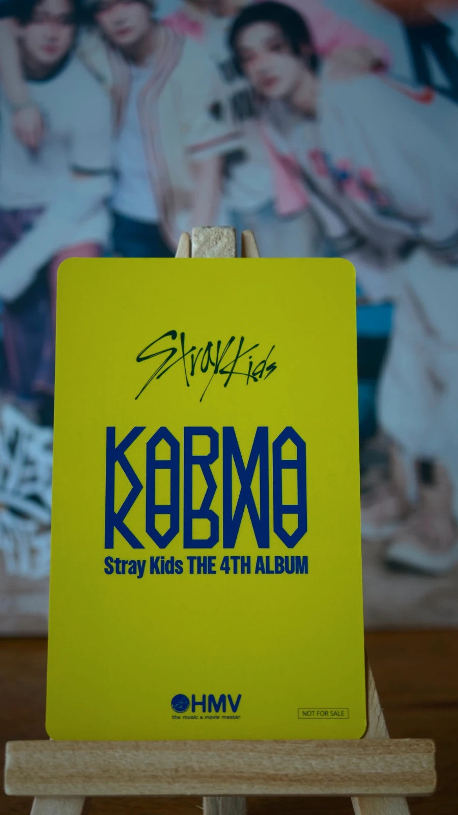 Stray Kids Felix KARMA Photocard (HMV Lucky Draw C) — reverse