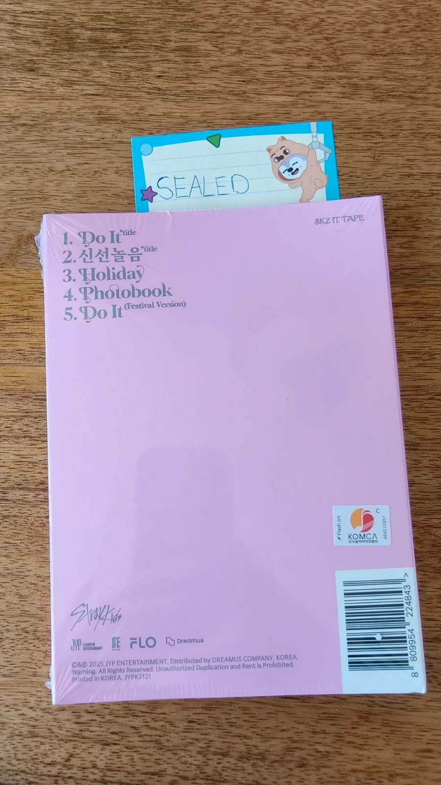 Stray Kids Changbin DO IT Album (Accordion Ver., Sealed) — back cover