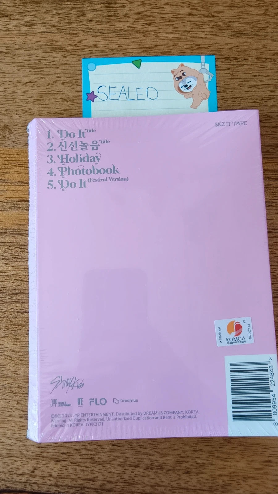 Stray Kids Seungmin DO IT Album (Accordion Ver., Sealed) — back cover