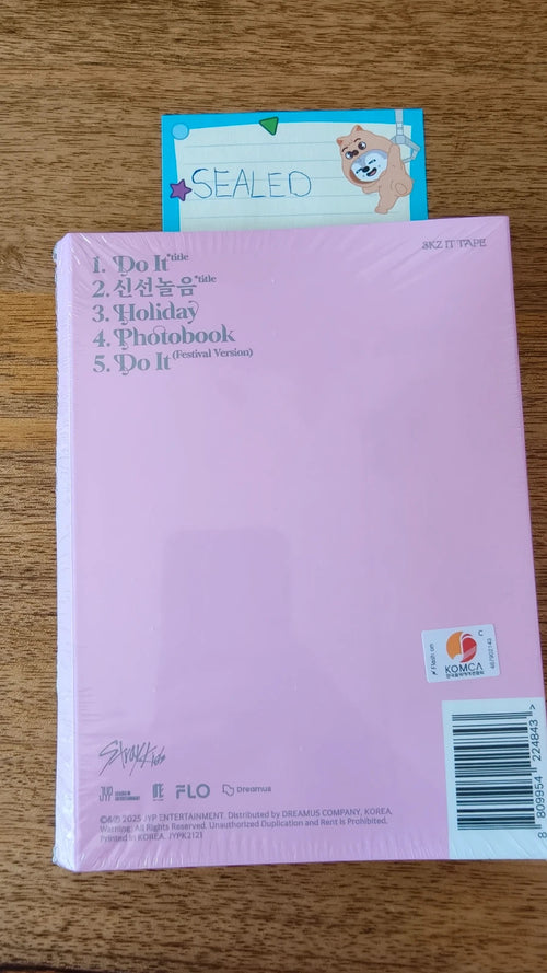 Stray Kids Seungmin DO IT Album (Accordion Ver., Sealed) — back cover