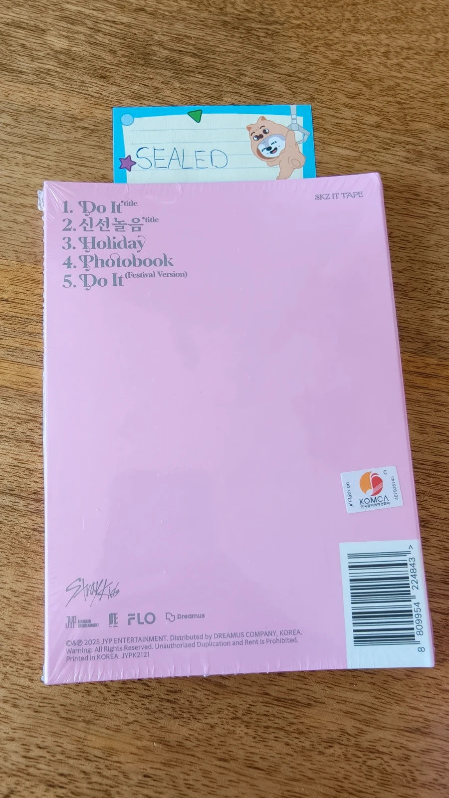 Stray Kids Hyunjin DO IT Album (Accordion Ver., Sealed) — back cover