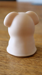 Stray Kids SKZOO PuppyM Gacha Light, back of the cream hooded figure