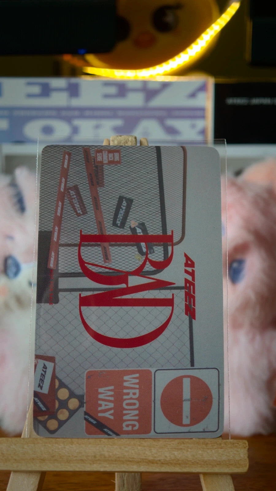 ATEEZ Yeosang BAD (Japanese Ver.) Photocard — reverse