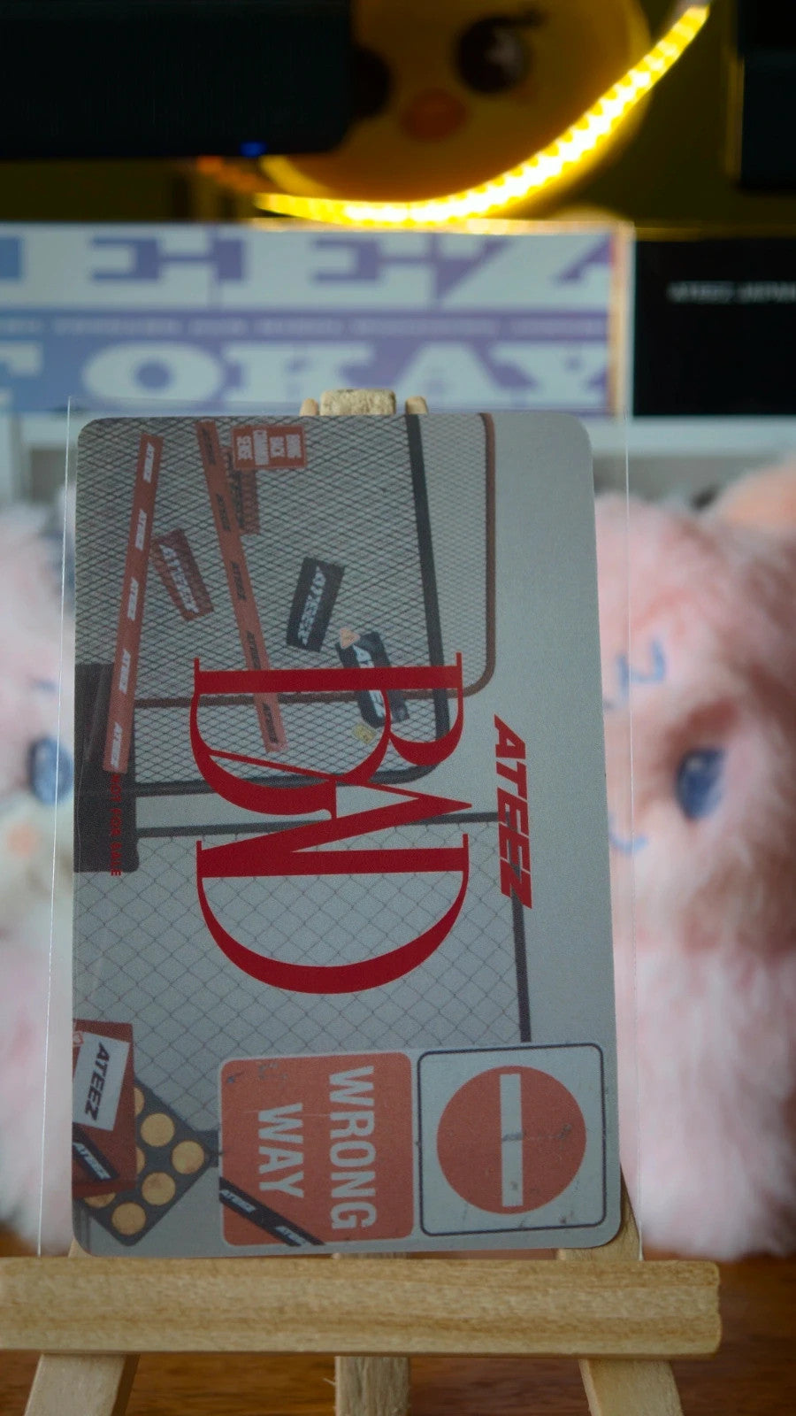 ATEEZ Seonghwa BAD (Japanese Ver.) Photocard — reverse