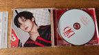 ATEEZ Yunho BAD (Japanese Ver.) CD (Solo Edition), open CD case showing portrait booklet and disc