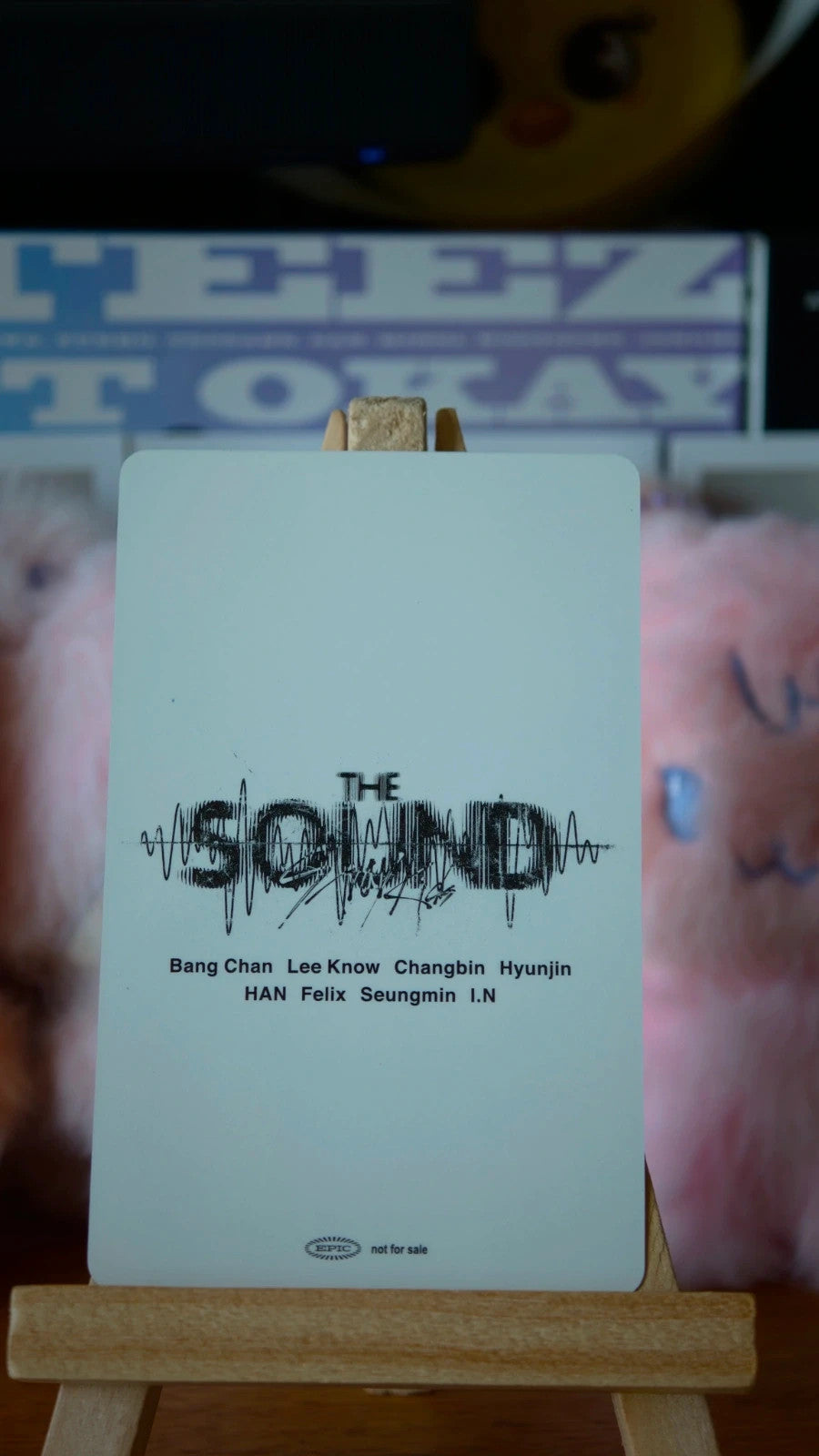 Stray Kids Hyunjin & Felix THE SOUND Unit Photocard (Fanclub POB) — reverse