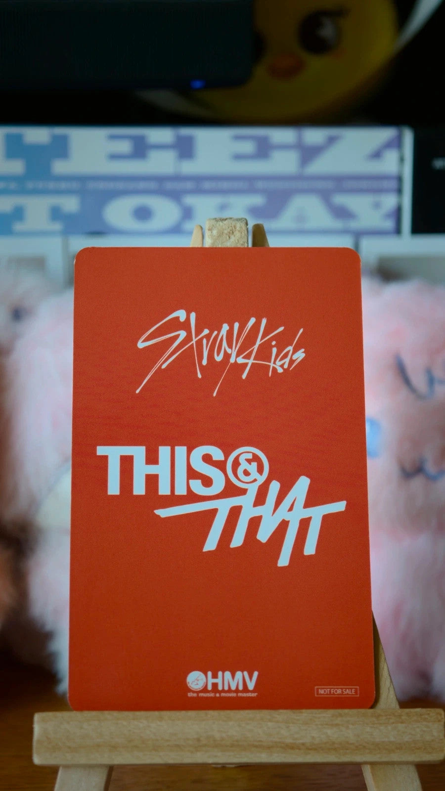 Stray Kids Seungmin THIS & THAT Photocard (HMV A POB), reverse of photocard