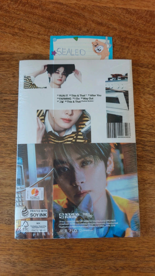 Stray Kids Lee Know THIS & THAT Album (& Ver., Sealed), back view
