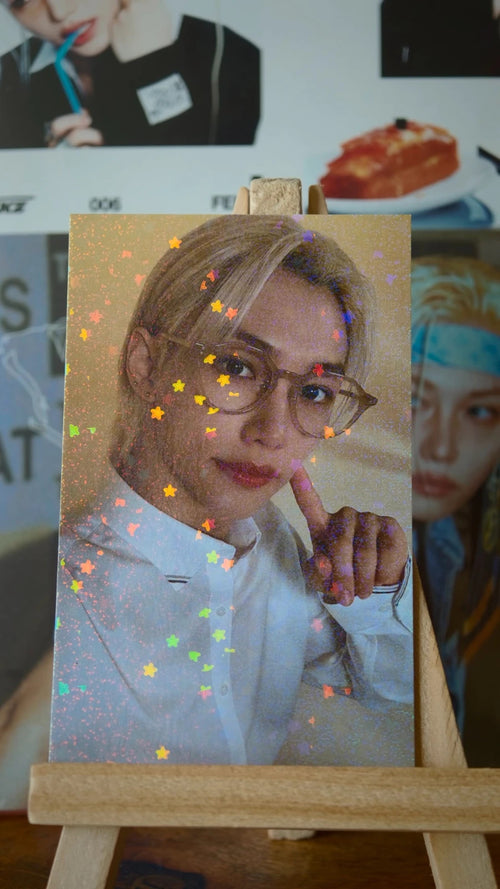 Stray Kids Felix ROCK-STAR Photocard (HMV Holographic POB) — front