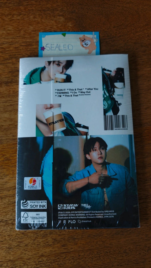 Stray Kids Changbin THIS & THAT Album (& Ver., Sealed), back view