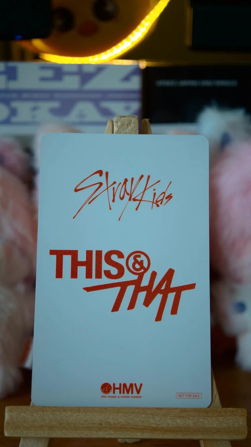 Stray Kids Lee Know THIS & THAT Photocard (HMV Lucky Draw Y), reverse of photocard