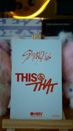 Stray Kids Changbin THIS & THAT Photocard (HMV Lucky Draw Y), reverse of photocard