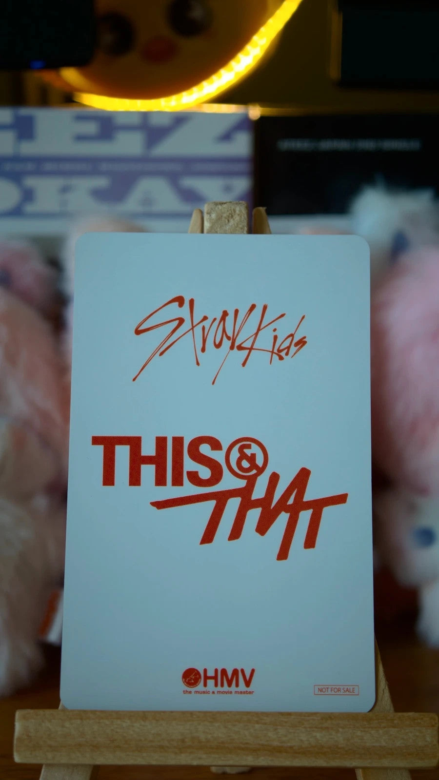 Stray Kids Changbin THIS & THAT Photocard (HMV Lucky Draw Y), reverse of photocard