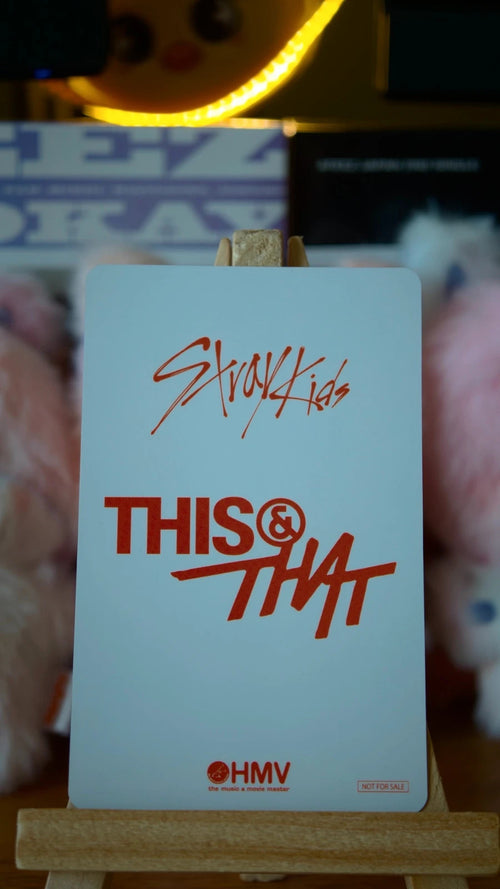 Stray Kids Changbin THIS & THAT Photocard (HMV Lucky Draw Y), reverse of photocard