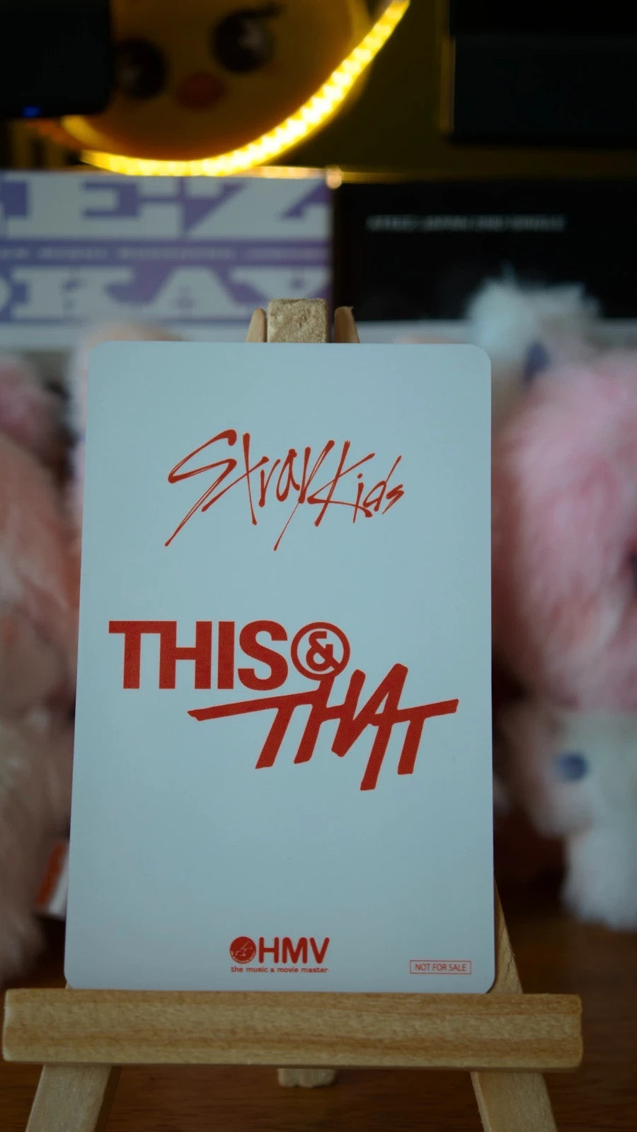 Stray Kids I.N THIS & THAT Photocard (HMV Lucky Draw Y), reverse of photocard