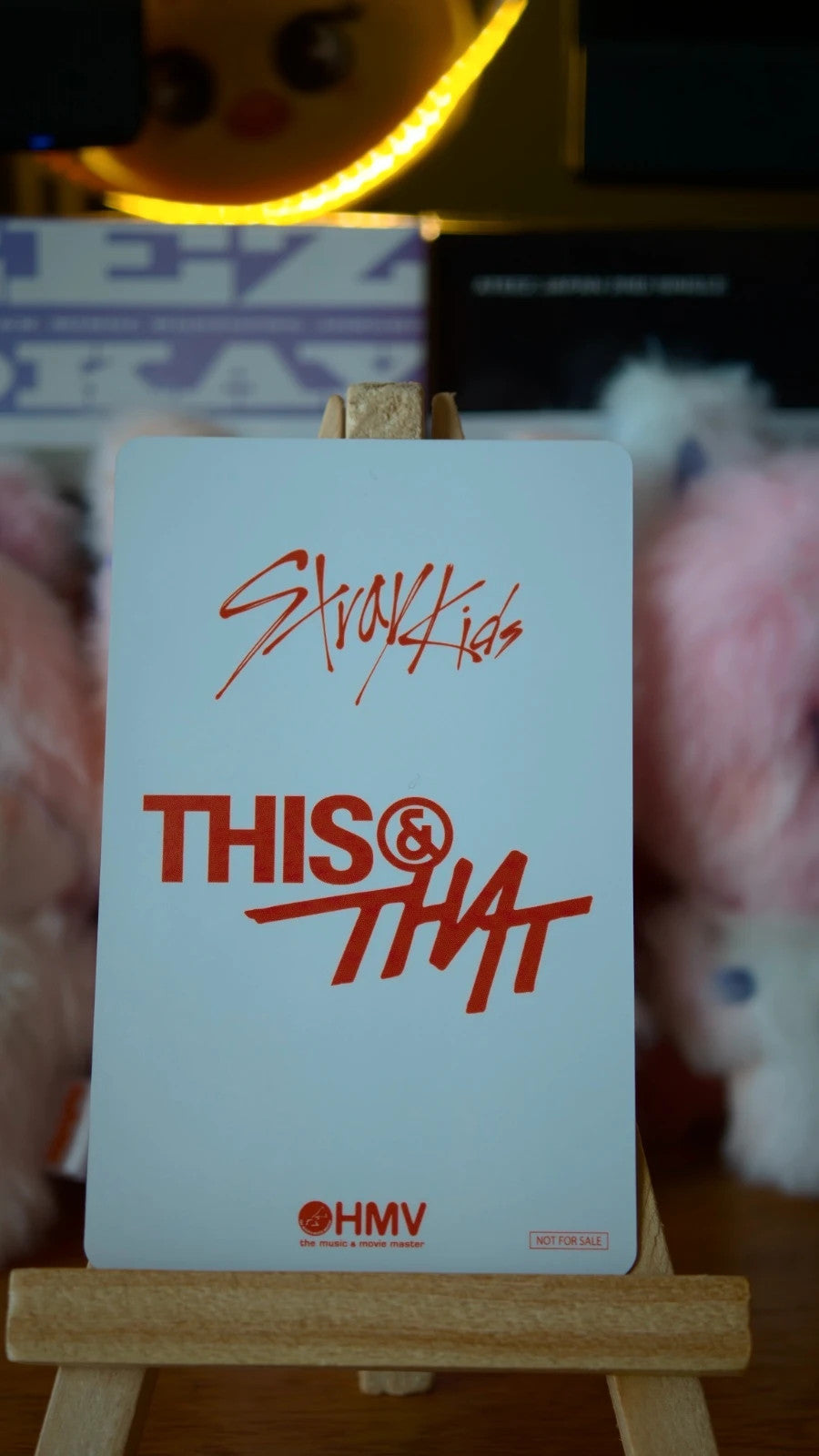 Stray Kids Seungmin THIS & THAT Photocard (HMV Lucky Draw Y), reverse of photocard