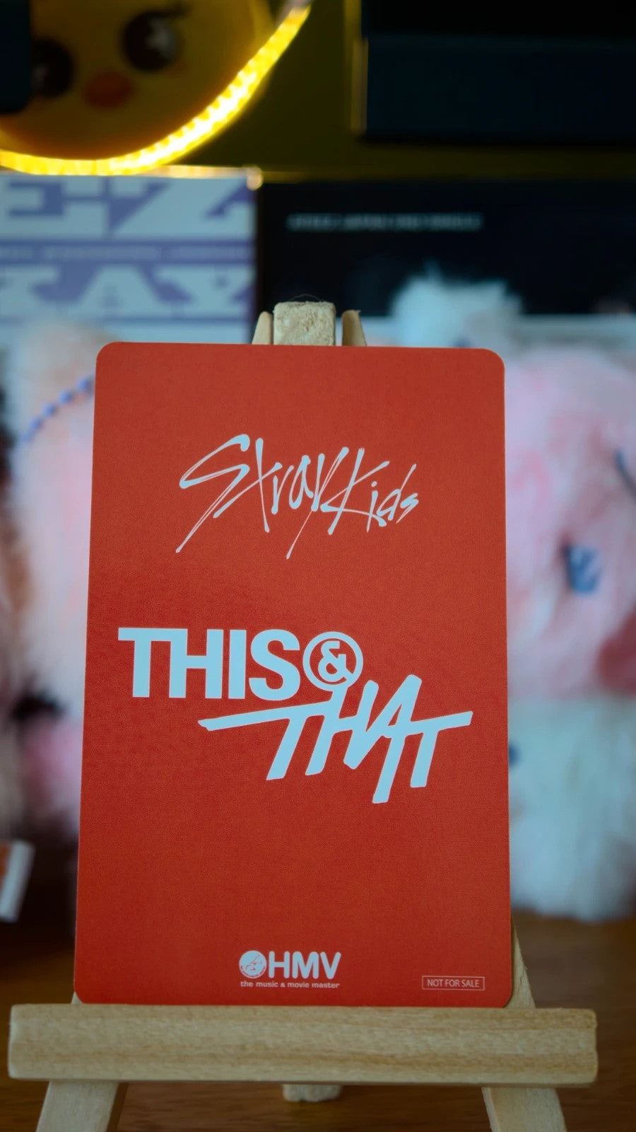 Stray Kids I.N THIS & THAT Photocard (HMV A POB), reverse of photocard