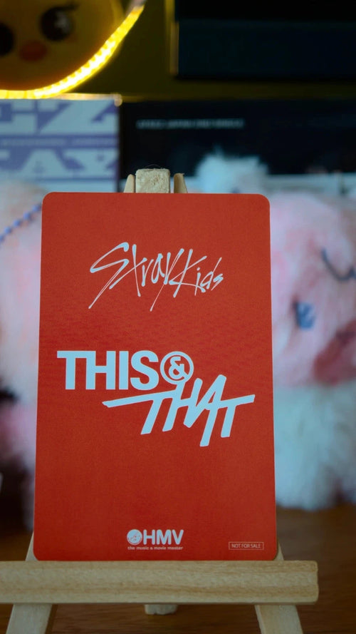 Stray Kids Lee Know THIS & THAT Photocard (HMV A POB), reverse of photocard