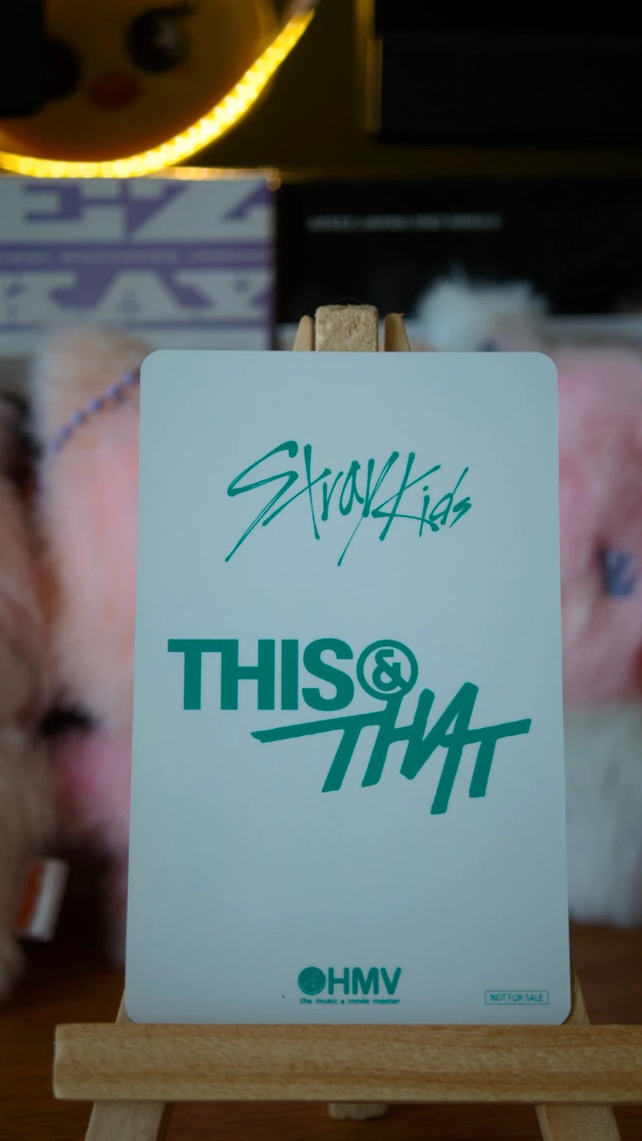 Stray Kids I.N THIS & THAT Photocard (HMV Lucky Draw X), reverse of photocard