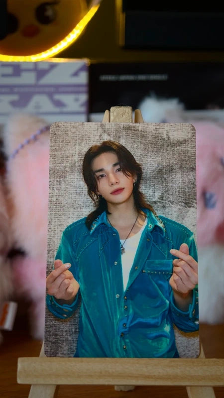 Stray Kids Hyunjin THIS & THAT Photocard (HMV Lucky Draw X), front of photocard