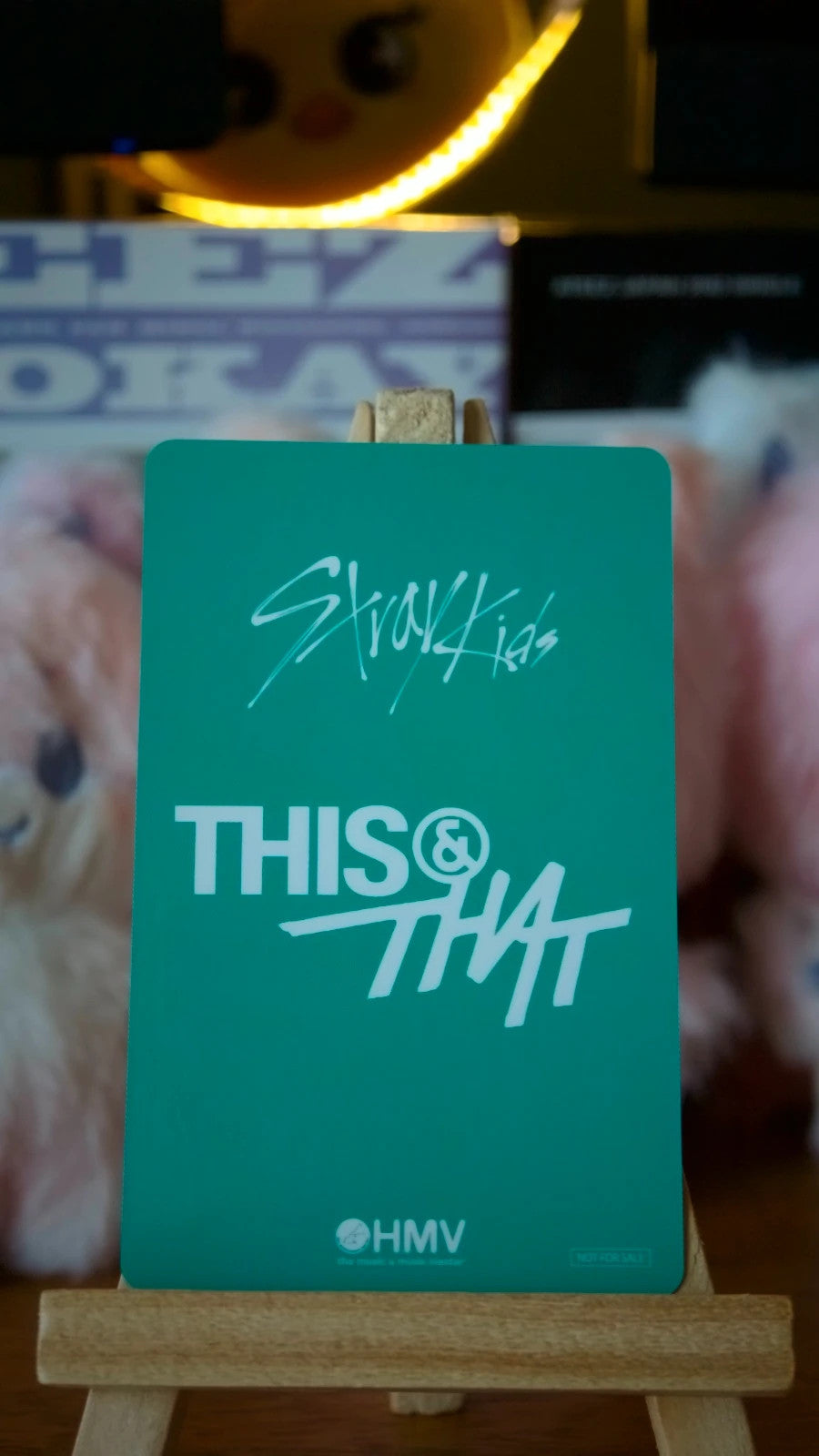 Stray Kids Han THIS & THAT Photocard (HMV B POB), reverse of photocard