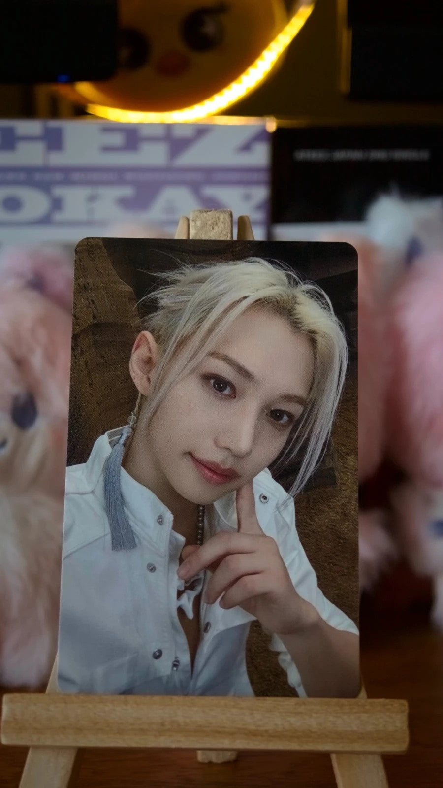 Stray Kids Felix THIS & THAT Photocard (HMV B POB), front of photocard