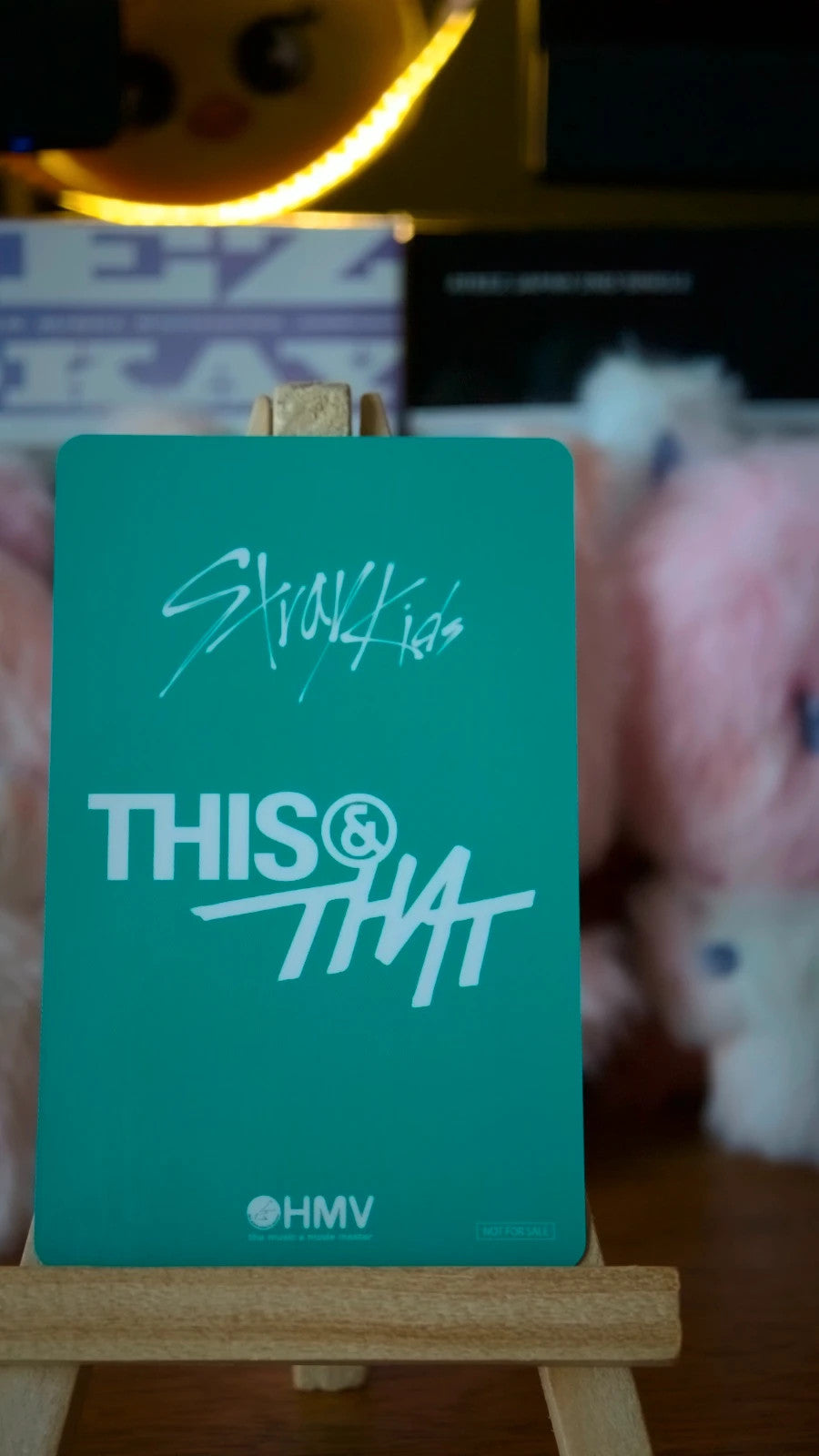 Stray Kids Seungmin THIS & THAT Photocard (HMV B POB), reverse of photocard