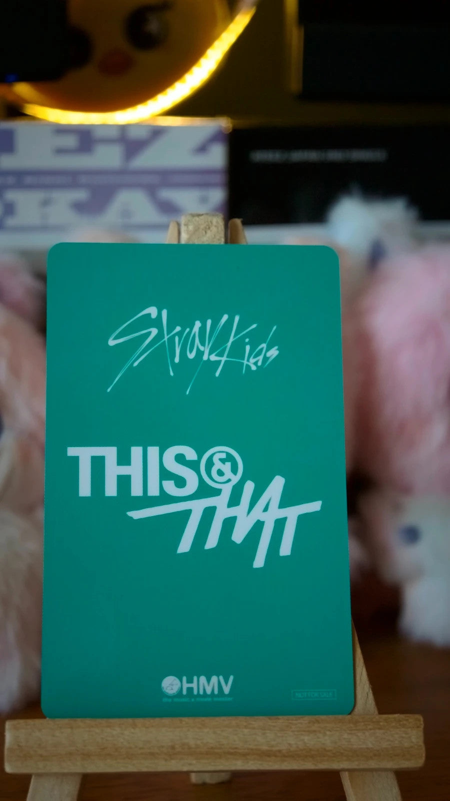 Stray Kids I.N THIS & THAT Photocard (HMV B POB), reverse of photocard