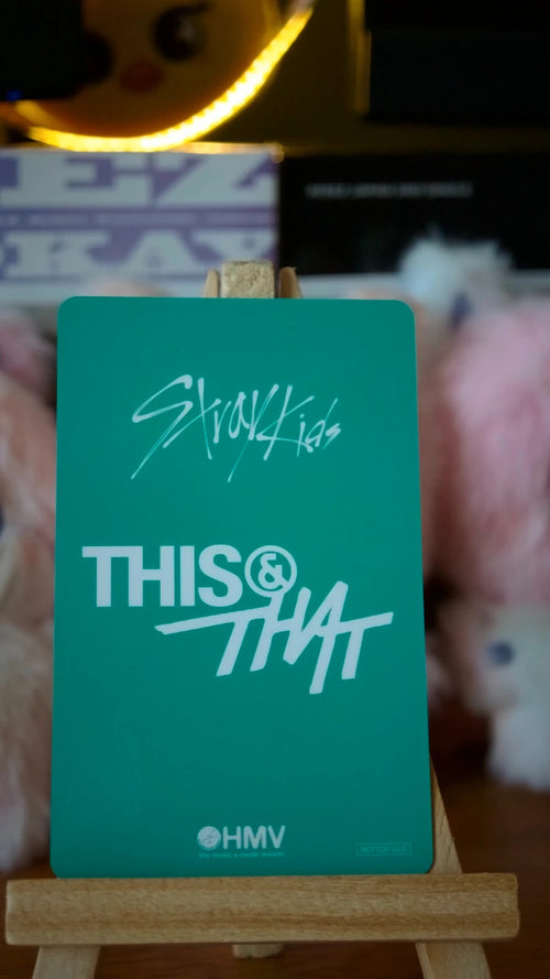 Stray Kids I.N THIS & THAT Photocard (HMV B POB), reverse of photocard