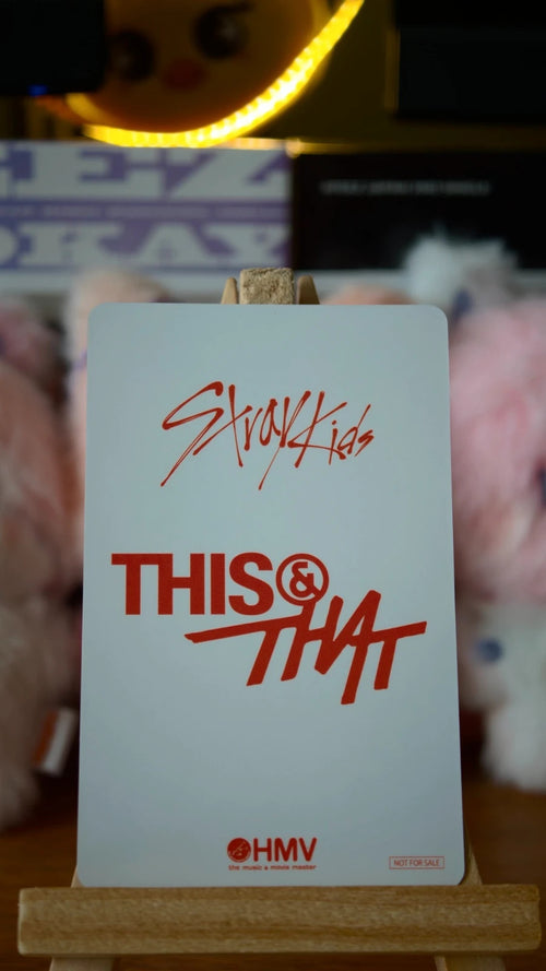 Stray Kids Hyunjin THIS & THAT Photocard (HMV Lucky Draw Y), reverse of photocard