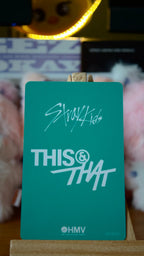 Stray Kids Bang Chan THIS & THAT Photocard (HMV B POB), reverse of photocard
