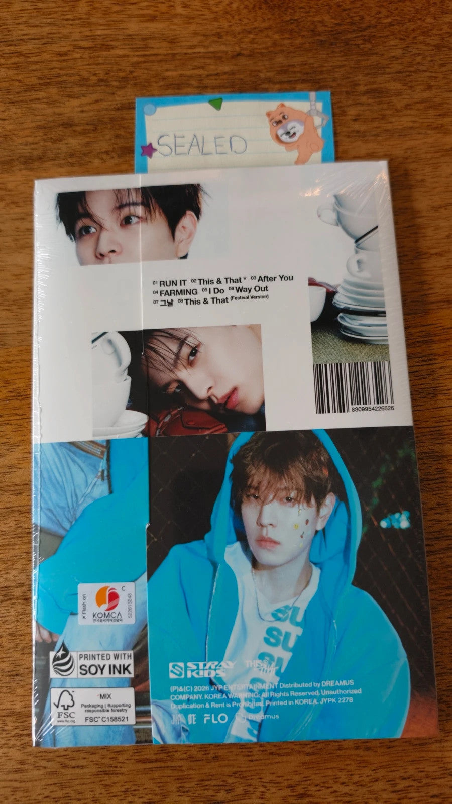 Stray Kids Seungmin THIS & THAT Album (& Ver., Sealed), back view