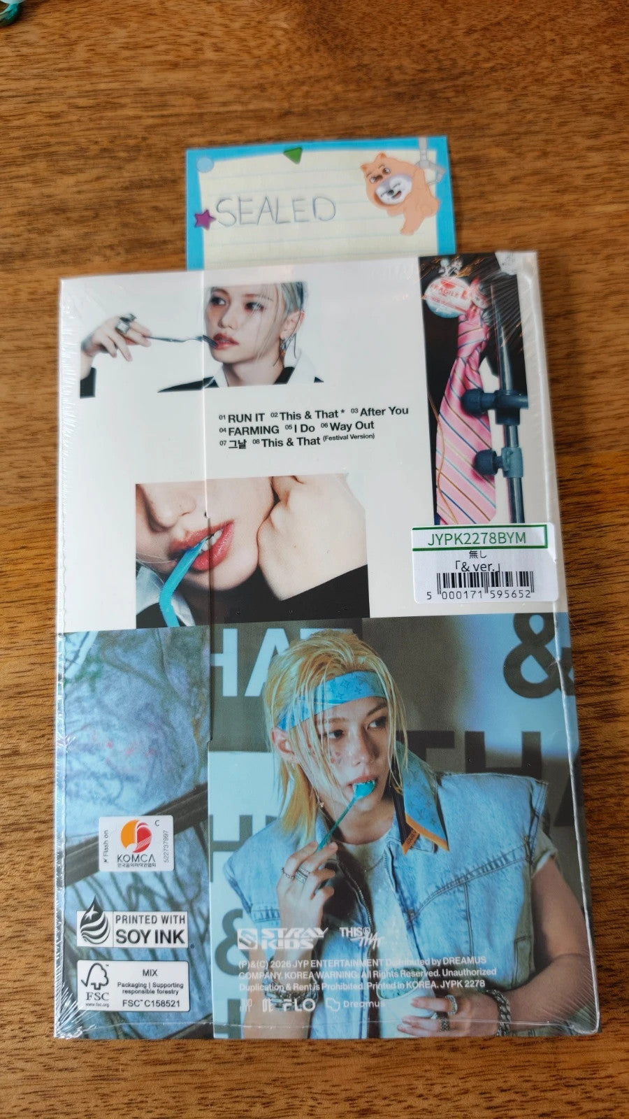 Stray Kids Felix THIS & THAT Album (& Ver., Sealed), back view