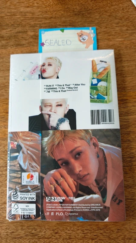 Stray Kids Bang Chan THIS & THAT Album (& Ver., Sealed), back view