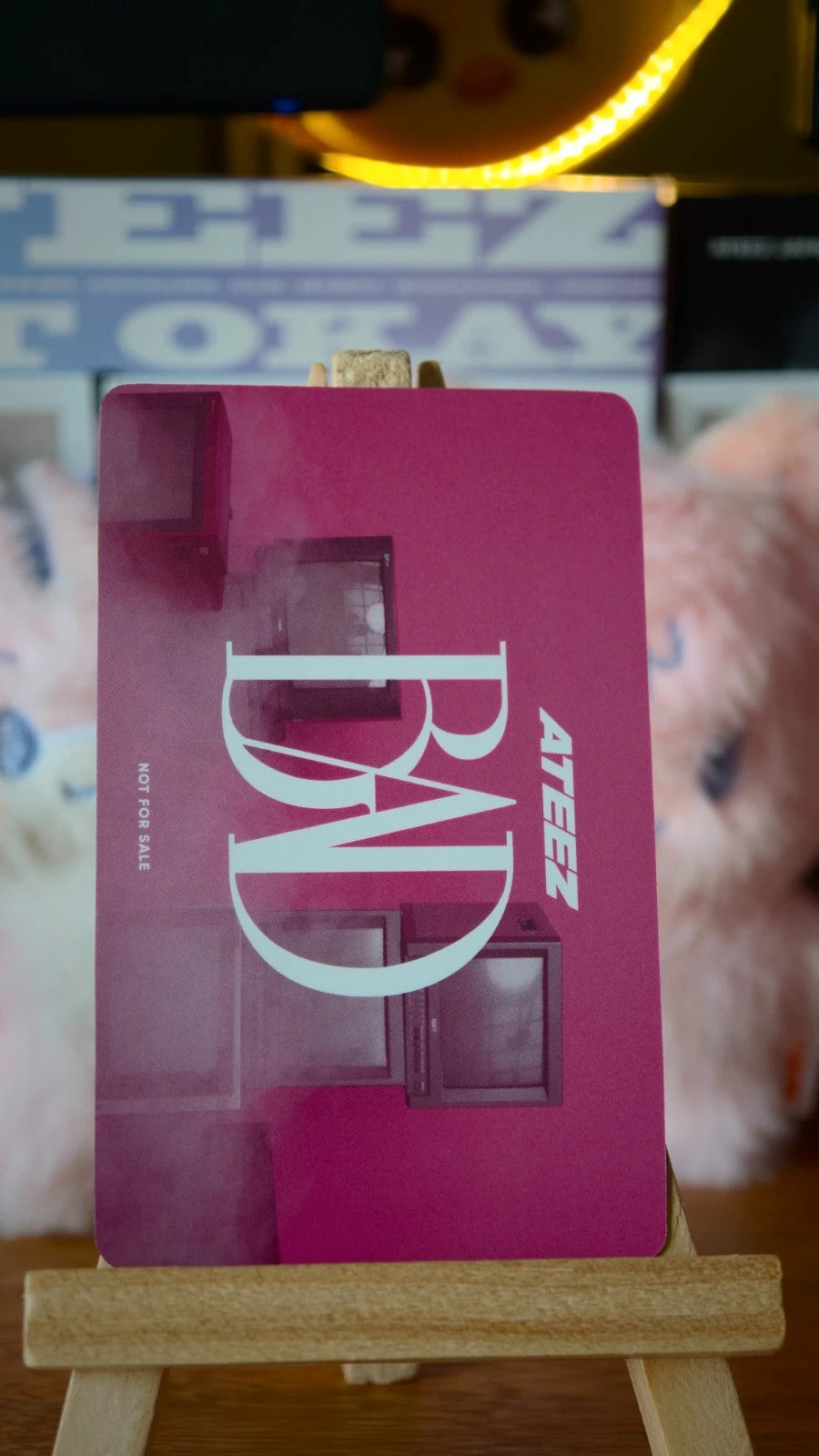 ATEEZ Hongjoong BAD (Japanese Ver.) Photocard — reverse