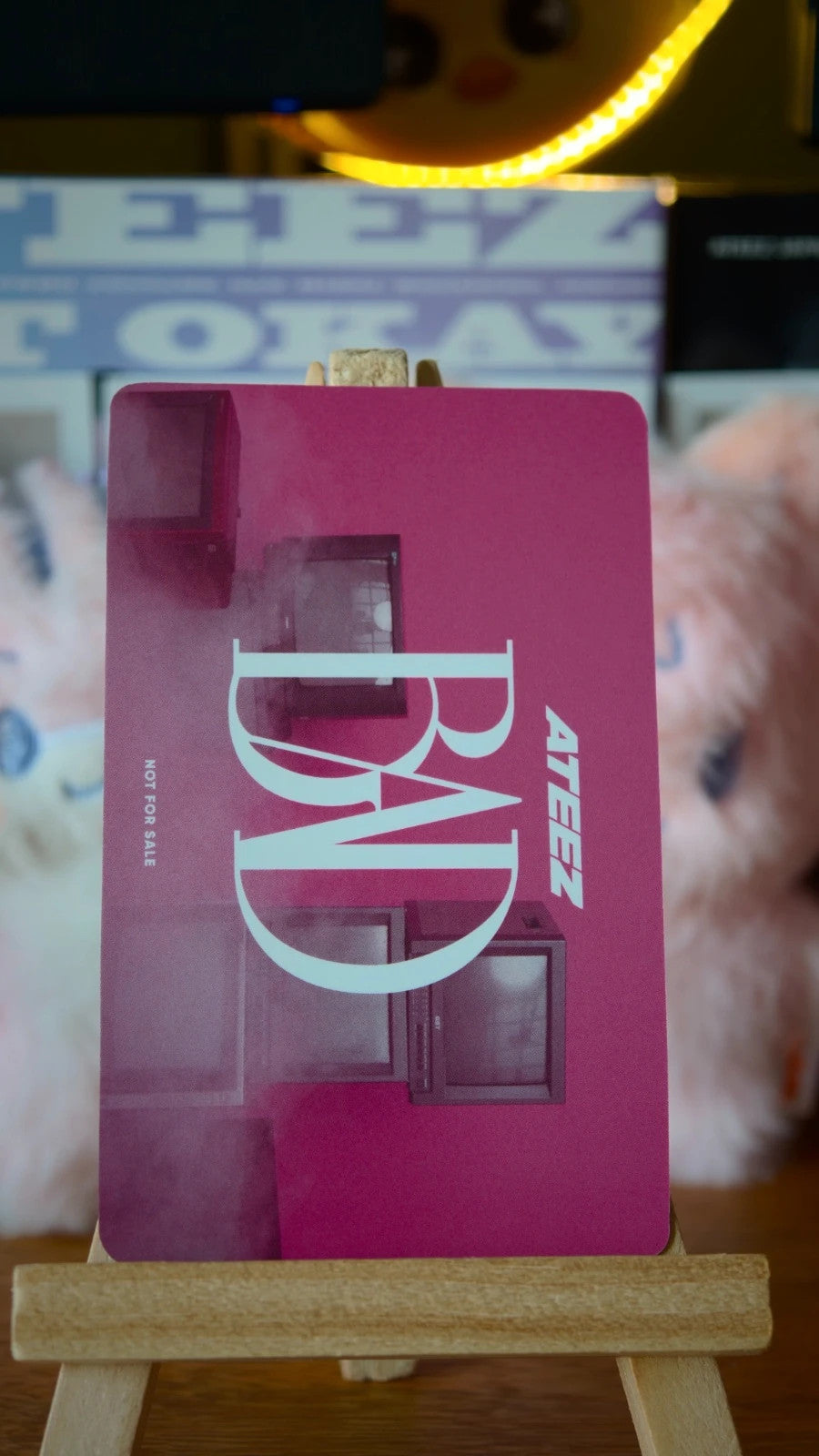 ATEEZ Yeosang BAD (Japanese Ver.) Photocard — reverse