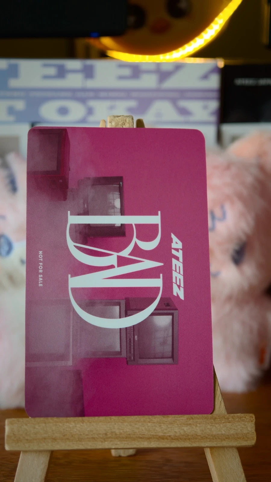 ATEEZ San BAD (Japanese Ver.) Photocard — reverse