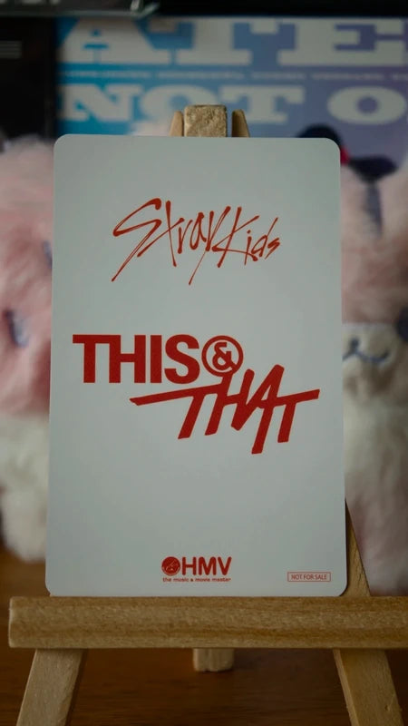 Stray Kids Han THIS & THAT Photocard (HMV Lucky Draw Y), reverse of photocard