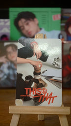 Stray Kids Hyunjin THIS & THAT Photocard (& Ver. Double-sided), reverse of photocard